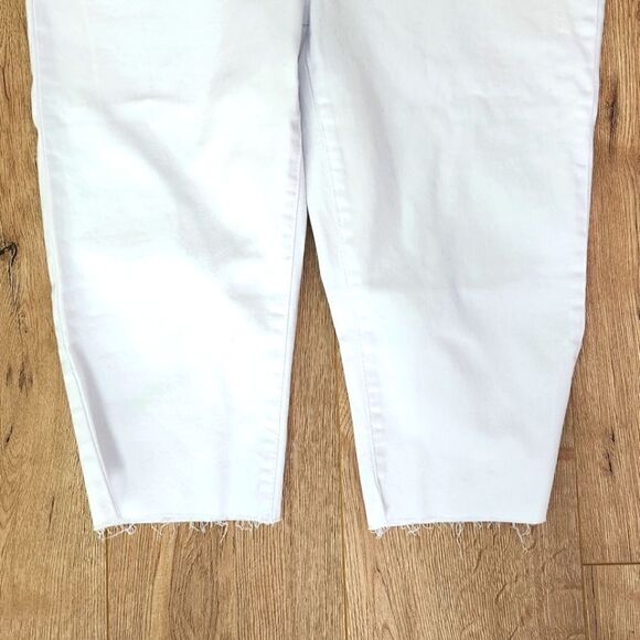 NEW WOMEN'S CAPRI PANTS SEVEN 7 WHITE COLOR SIZE 14 STRETCH. - Picture 4 of 4